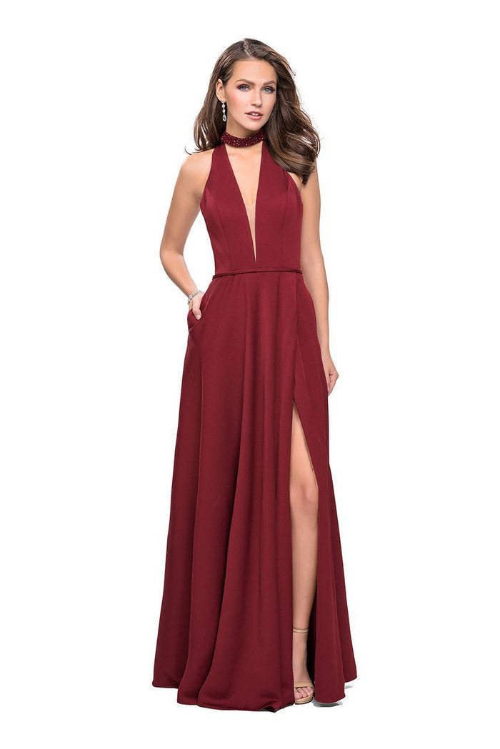 Alexandria Burgundy Maxi Dress