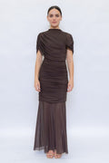 Lucianna Chocolate Maxi Dress