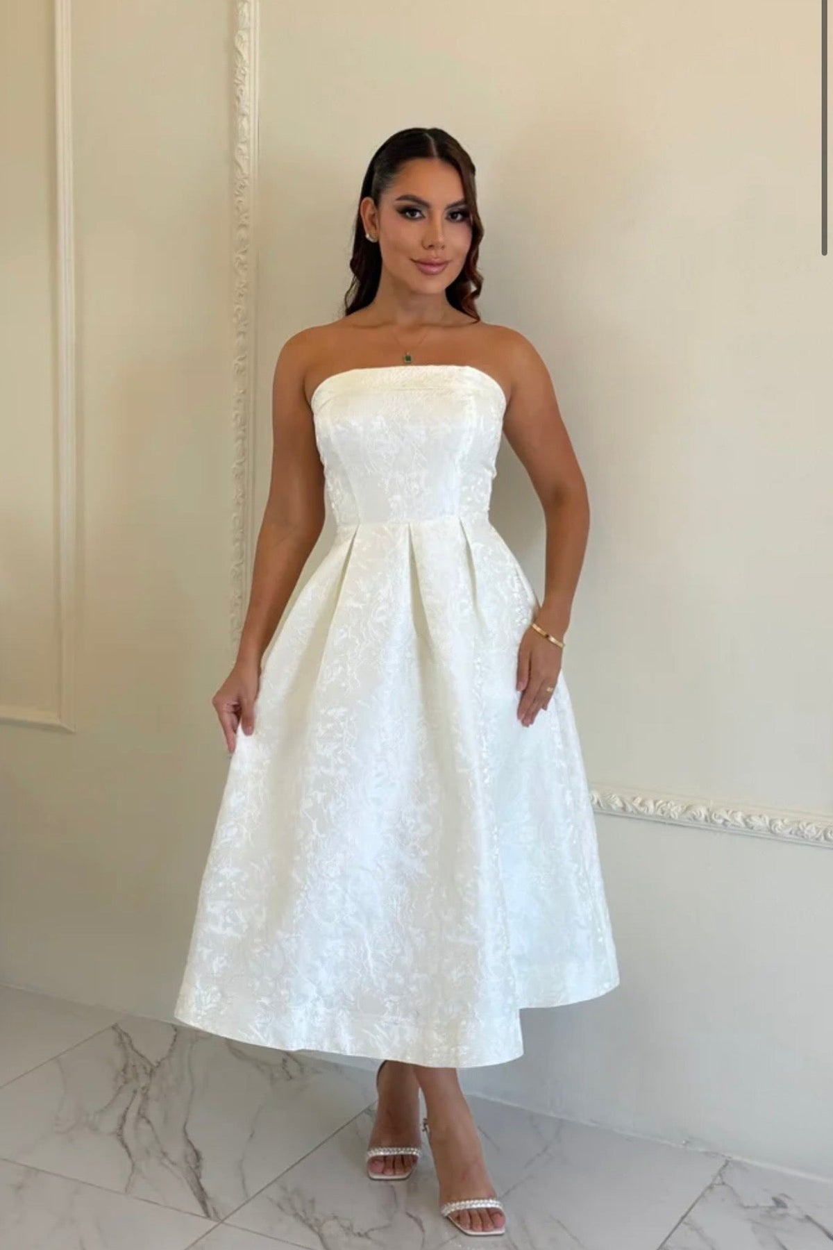 Judy Ivory Midi Dress