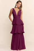 Azucena Plum Maxi Dress