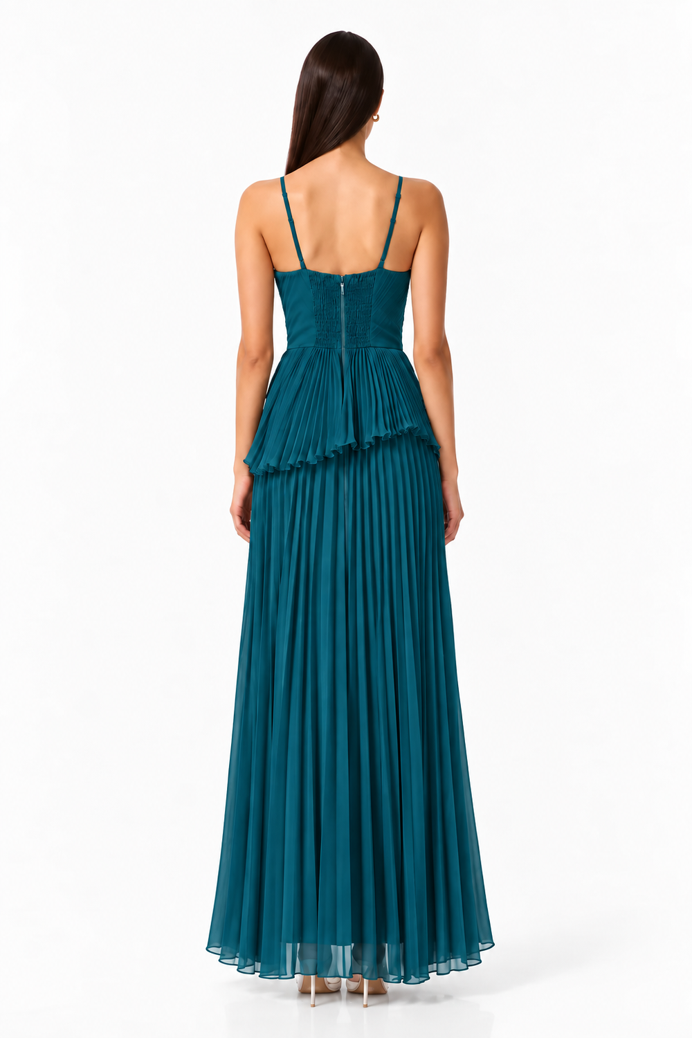 Olenia Teal Maxi Dress