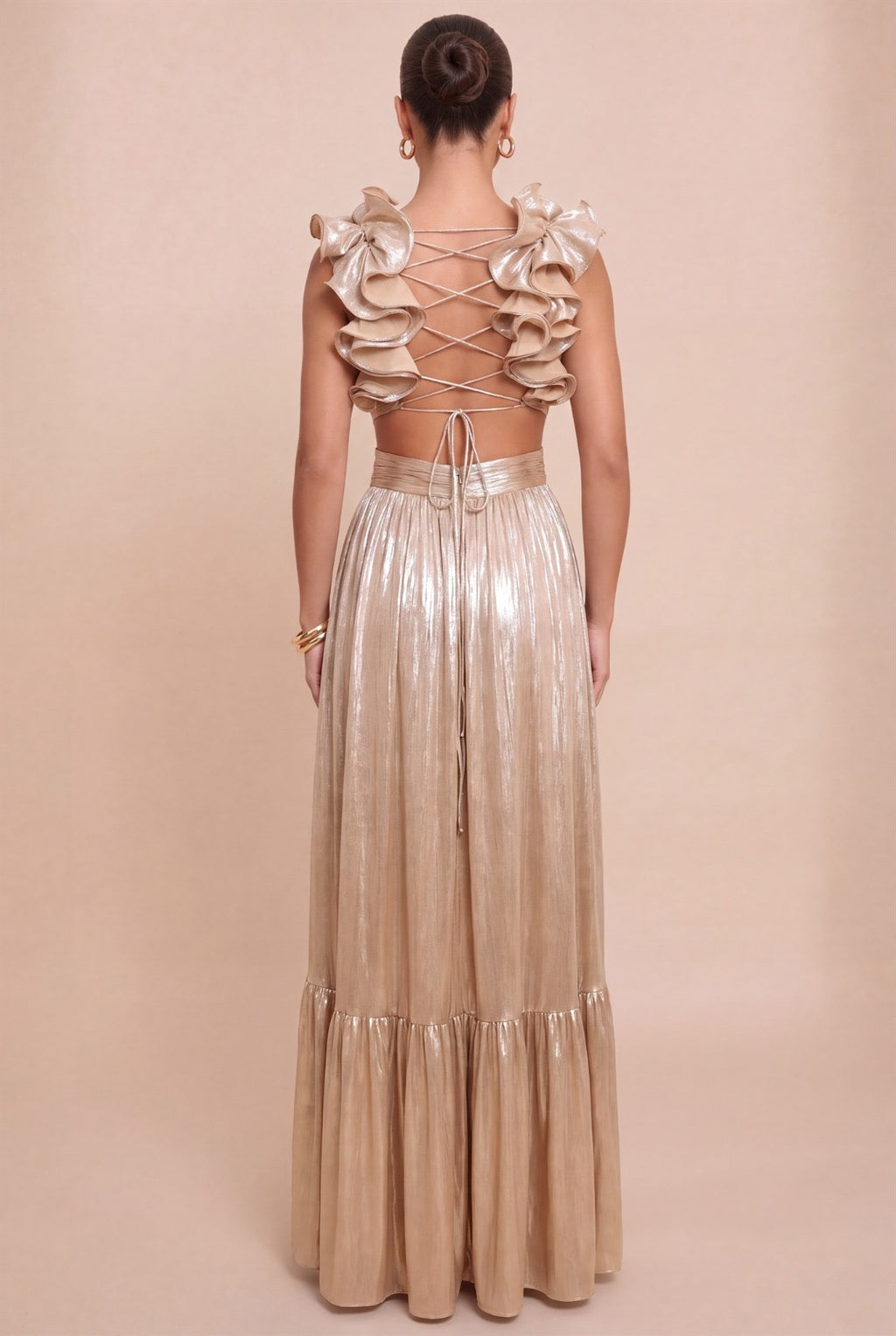 Laia Champagne Maxi Dress