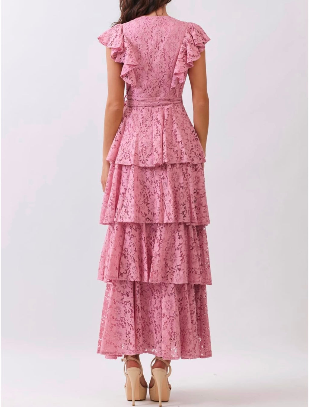 Rose Montmartre Midi Dress