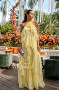 Camelia Butter Yellow Maxi Dress