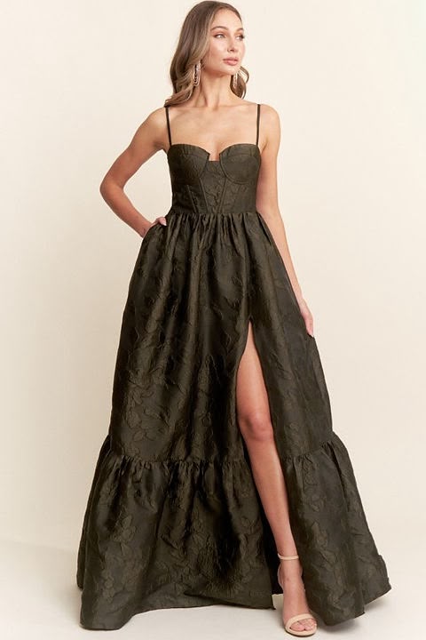 Dark Olive Maxi Dress