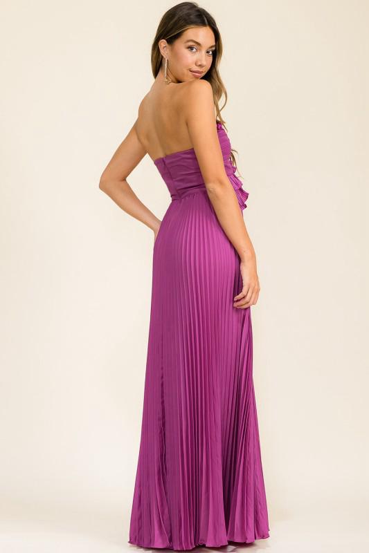 Pleated Maxi Dress