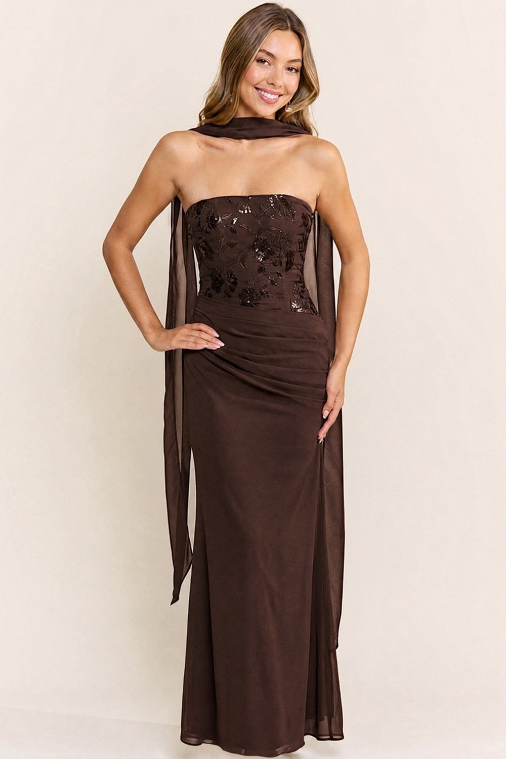 Ottavia Chocolate Dress