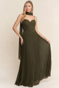 Suseth Olive Maxi Dress