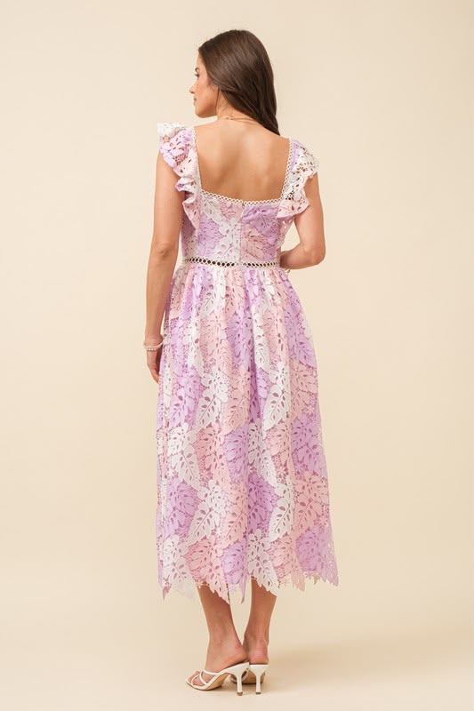 Lilac Reverie Midi Dress