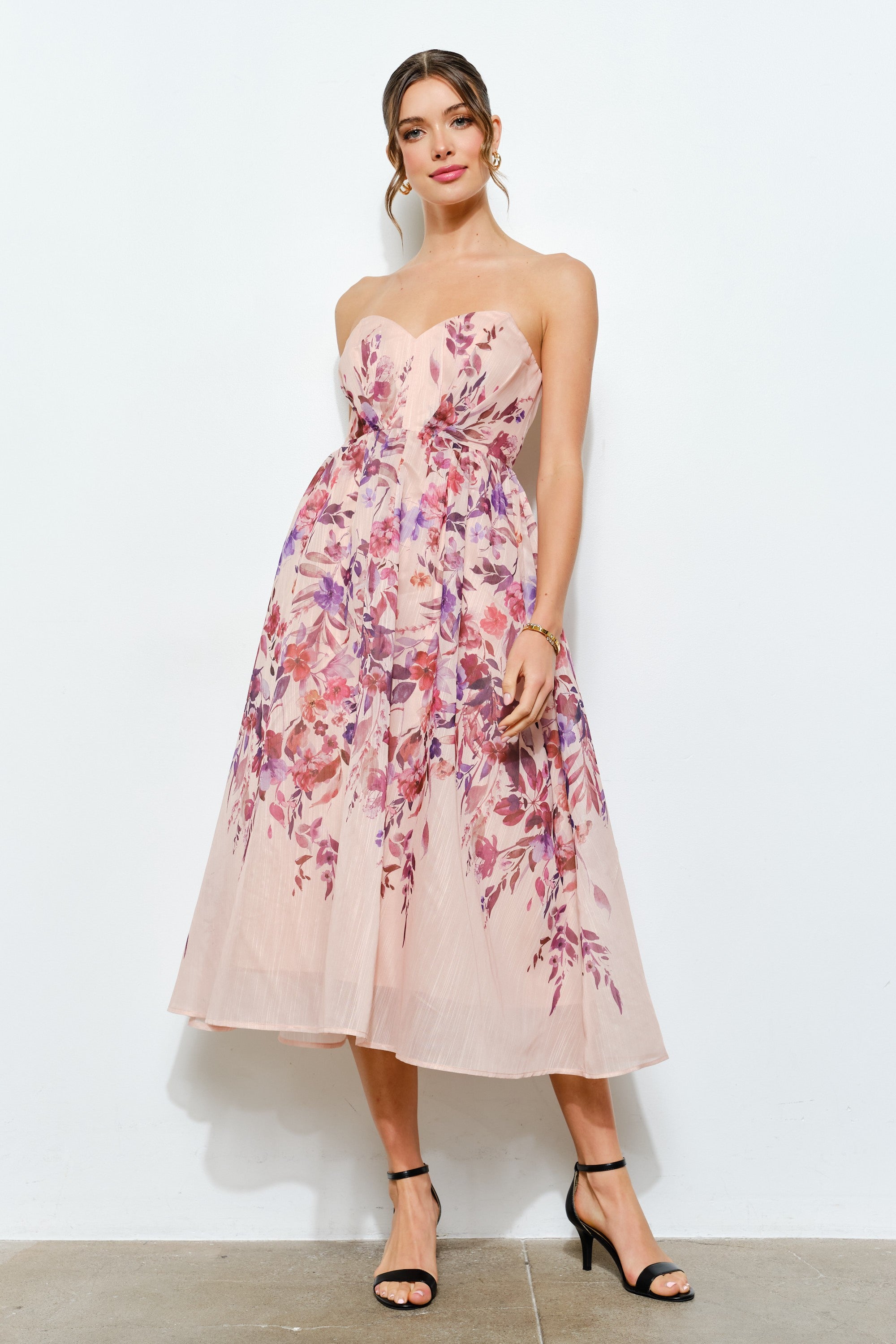 Sweetheart Strapless Floral