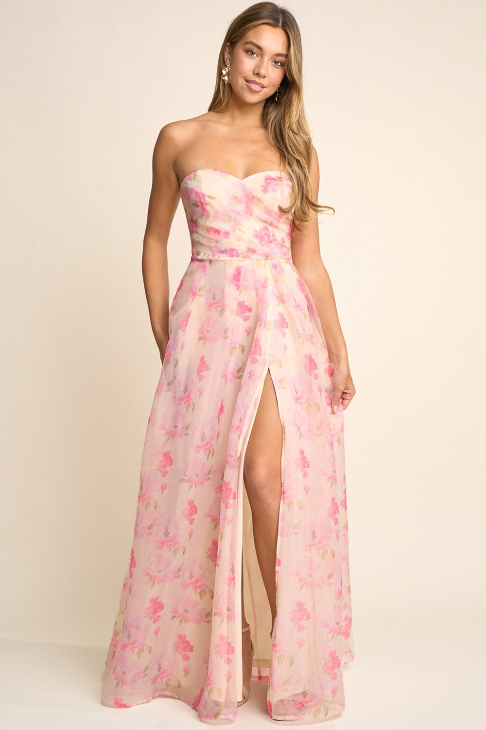 Blush Garden Strapless