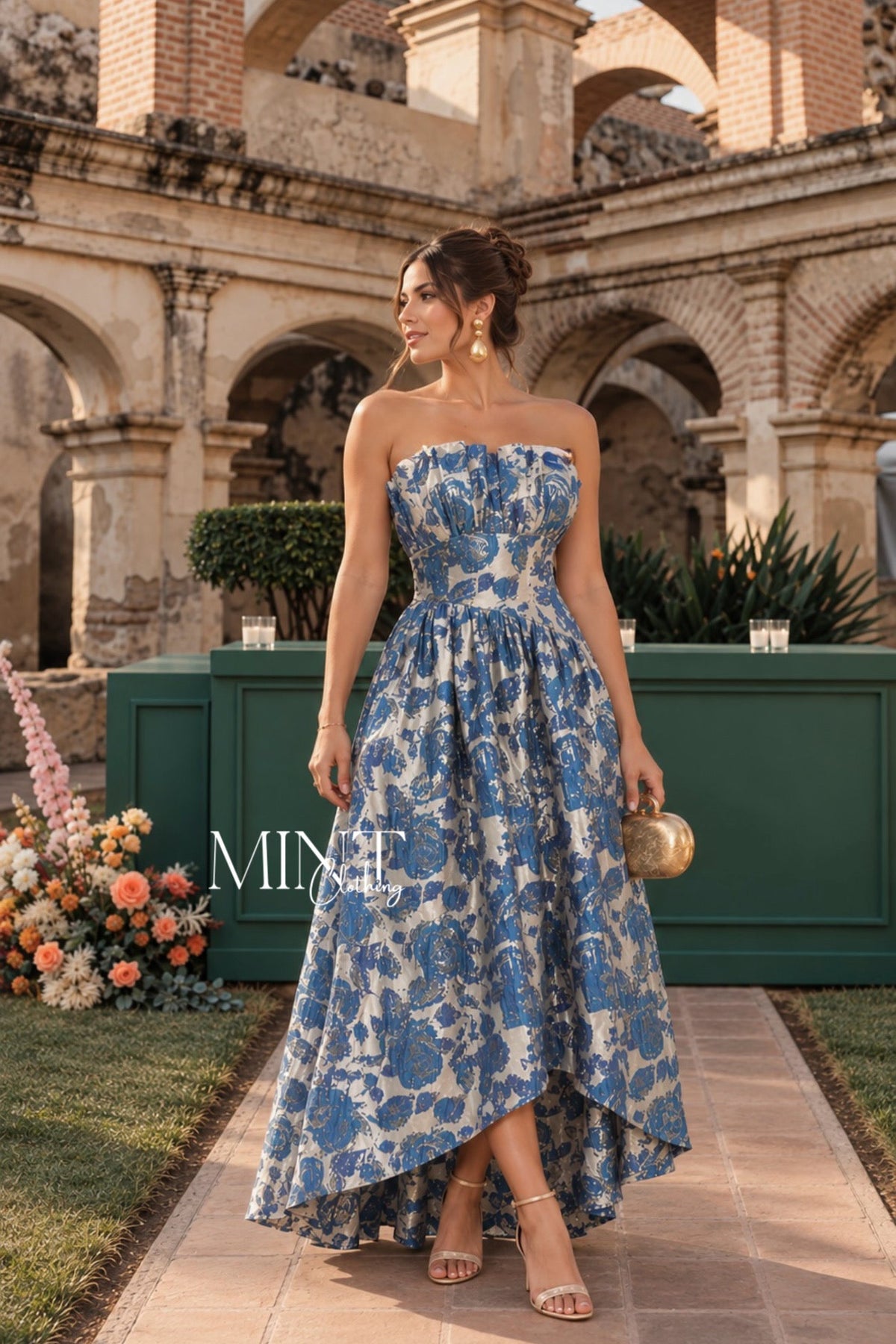 Amara High Low Floral Maxi Dress