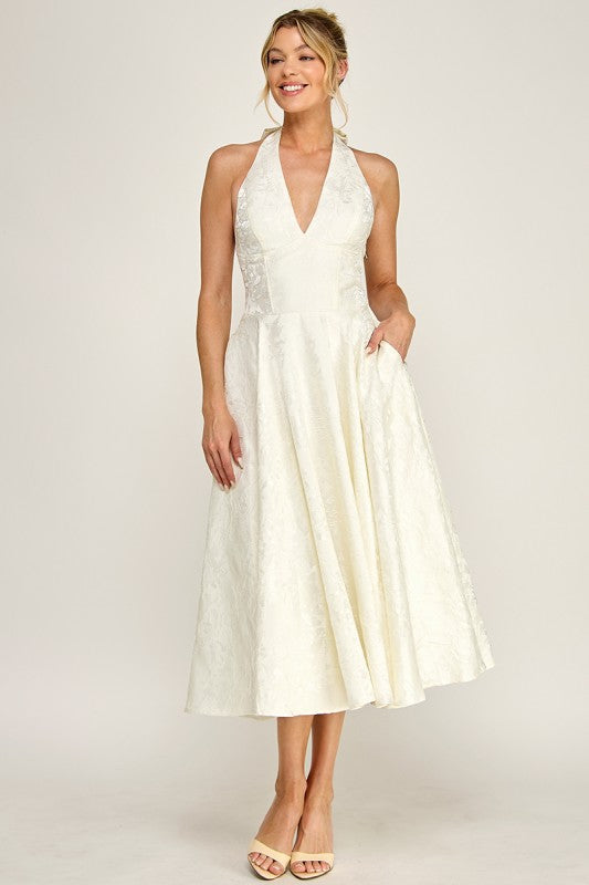 Alice Ivory Midi Dress