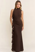 Stella Chocolate Maxi Dressh