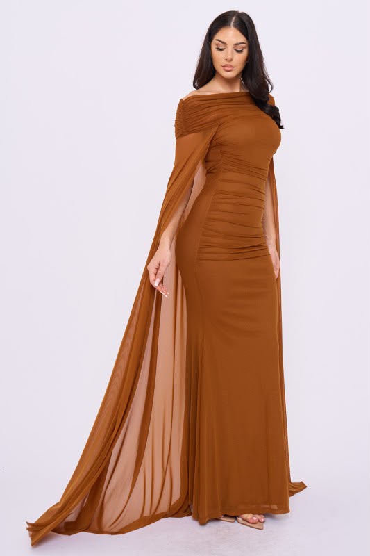 Mocha Royale Maxi Dress