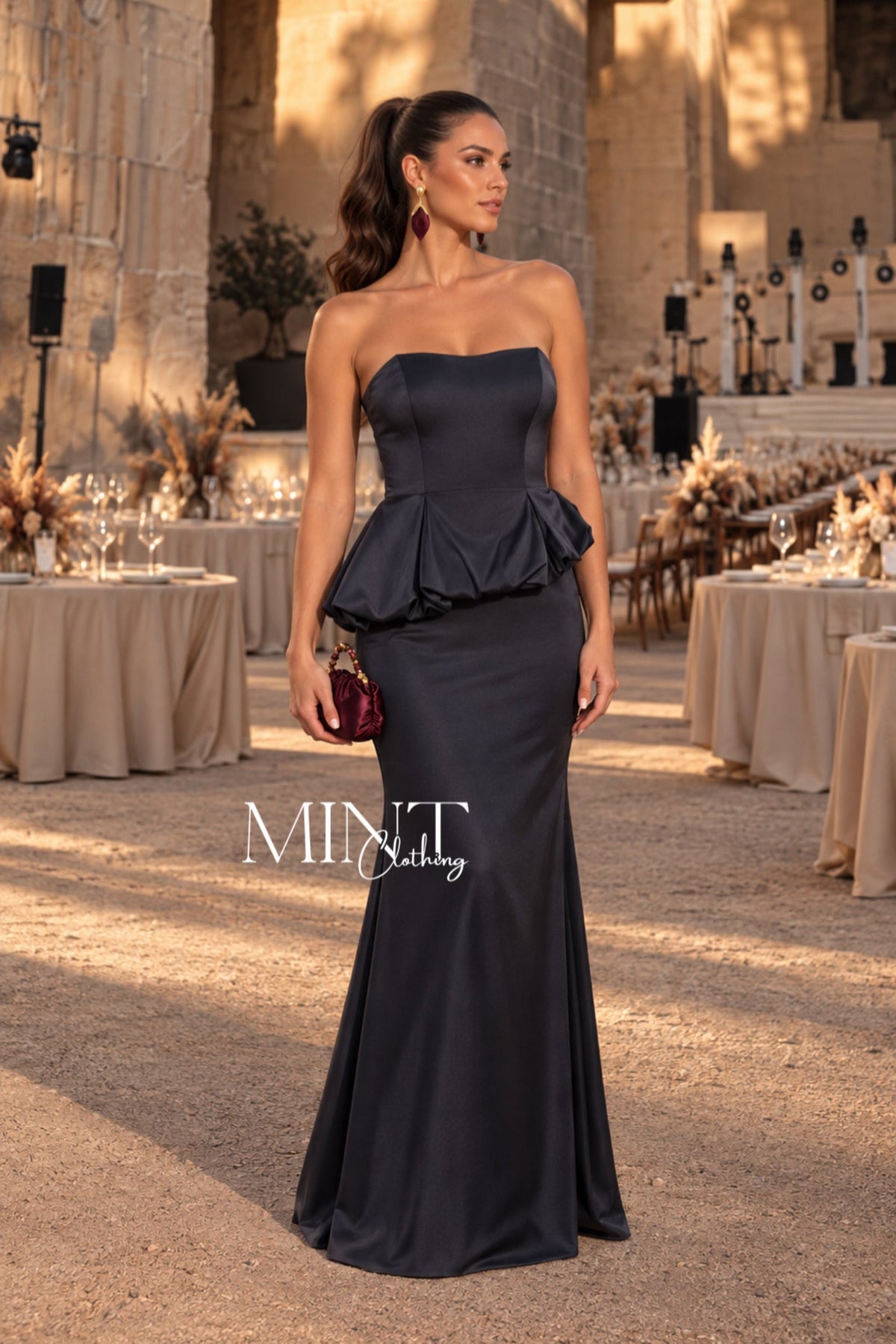 Renee Navy Maxi Dress