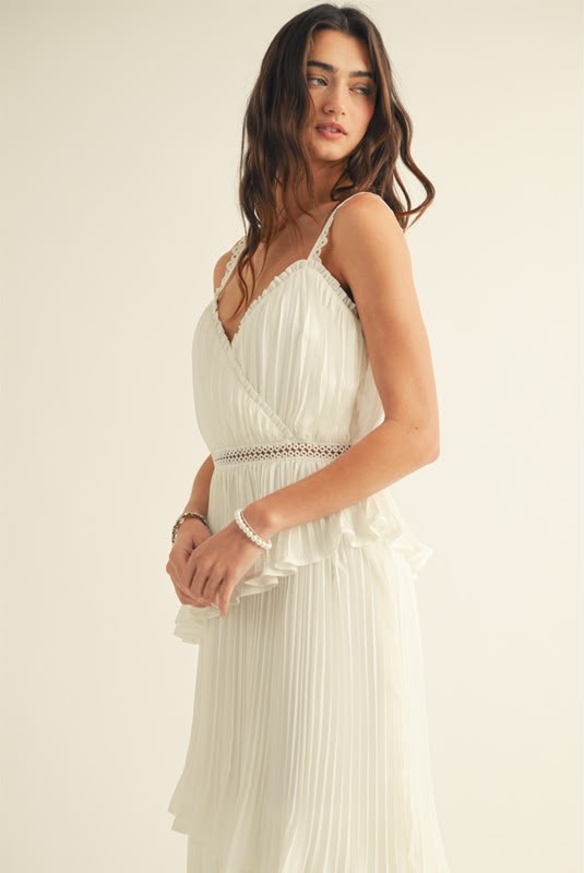 Ivory Bellini Midi Dress