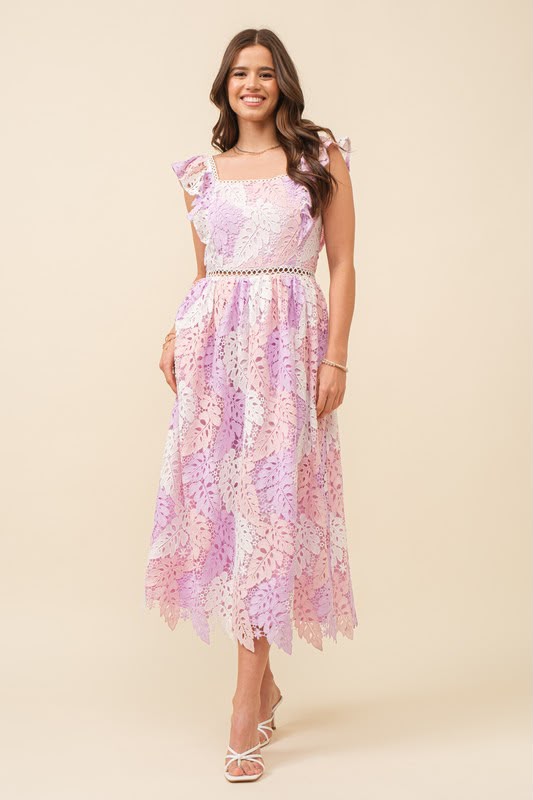 Lilac Reverie Midi Dress
