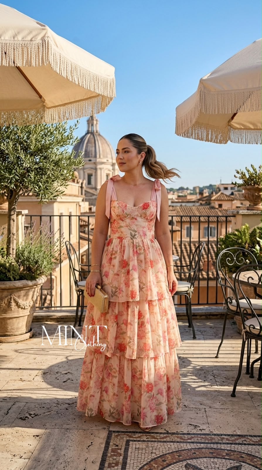 Blush Rosalie Tiered Maxi Dress