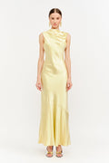 Butter Yellow Elani Maxi Dress
