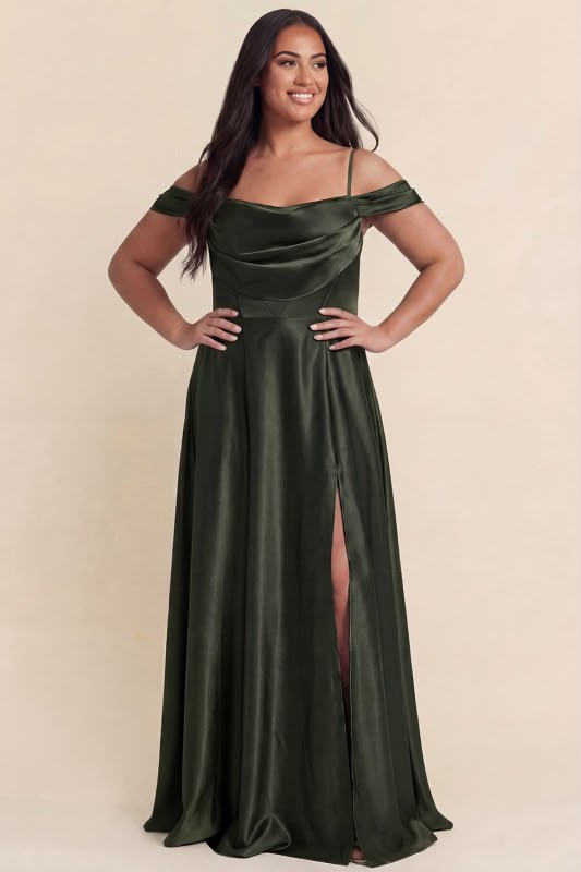 Dark Olive Maxi Dress Plus Size