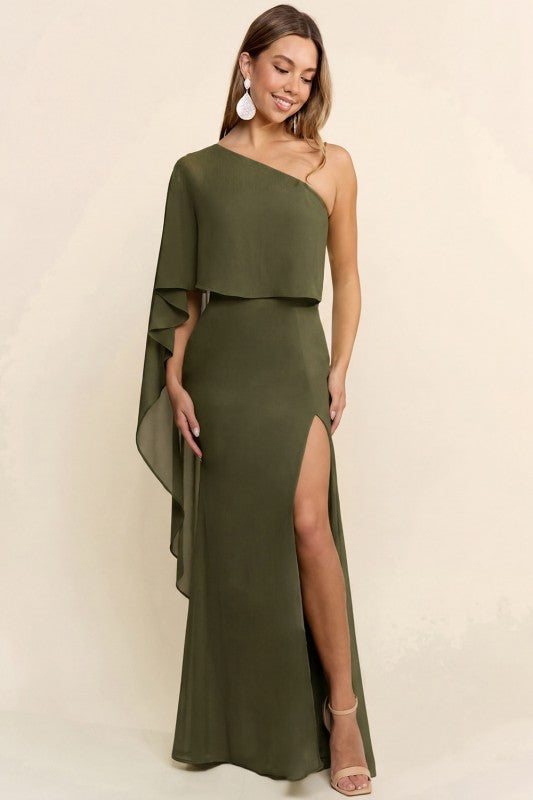 Daria Olive Maxi Dress