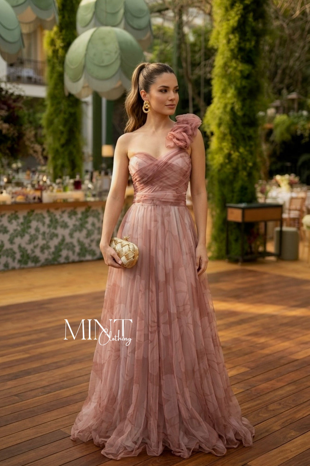 Sasha Mocha Multi Maxi Dress