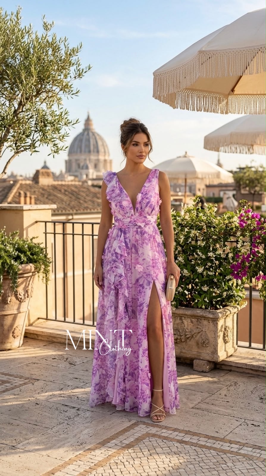 Lavande Fleur Maxi Dress