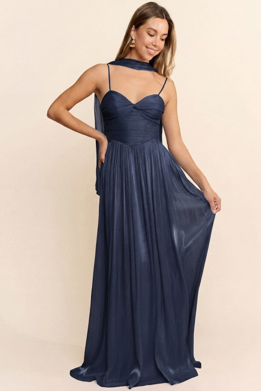 Ellie Navy Blue Maxi Dress
