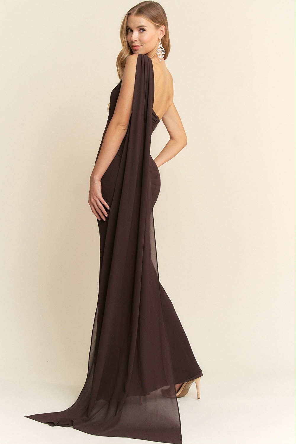 Chocolate Éclipse Maxi Dress