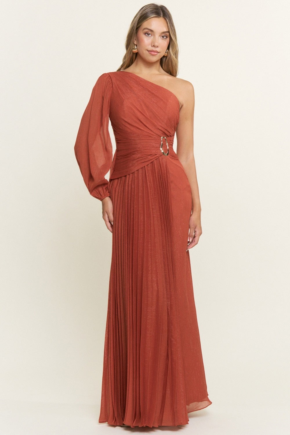 Lizzie Rust Maxi Dress