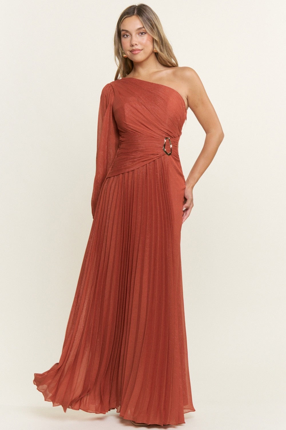 Lizzie Rust Maxi Dress