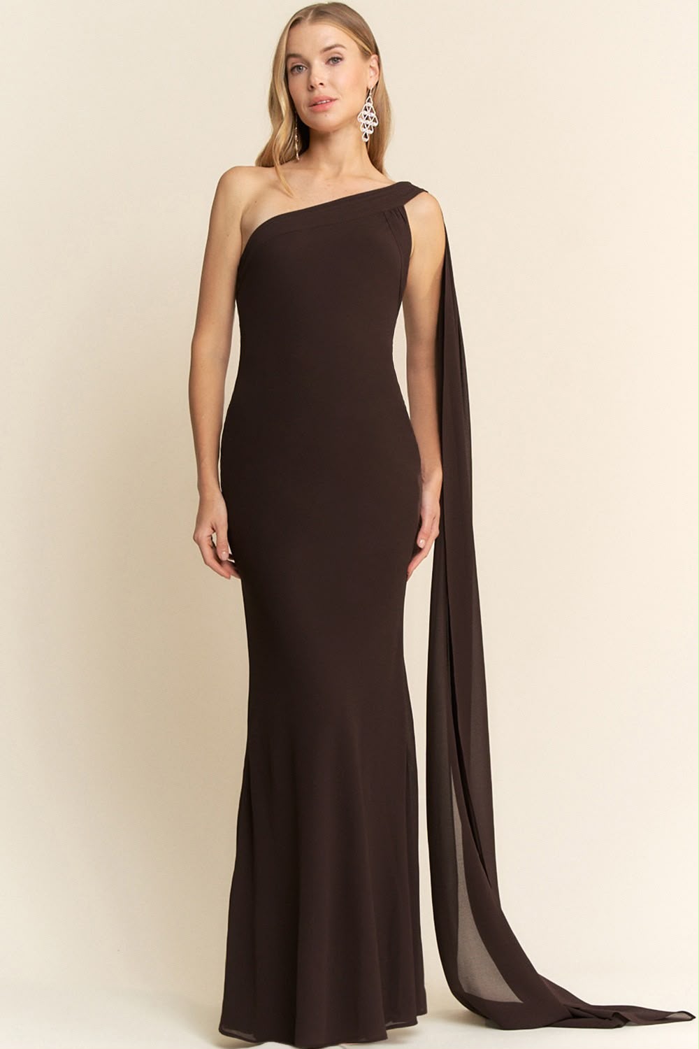 Chocolate Éclipse Maxi Dress
