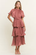 Sadia Marsala Midi Dress