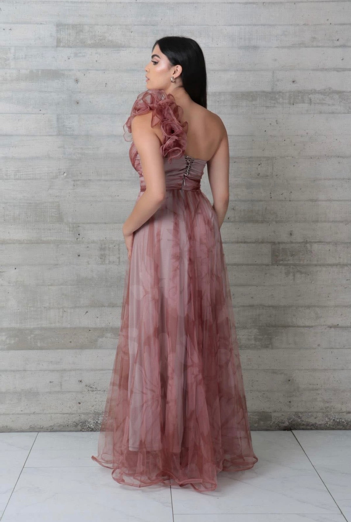 Sasha Mocha Multi Maxi Dress