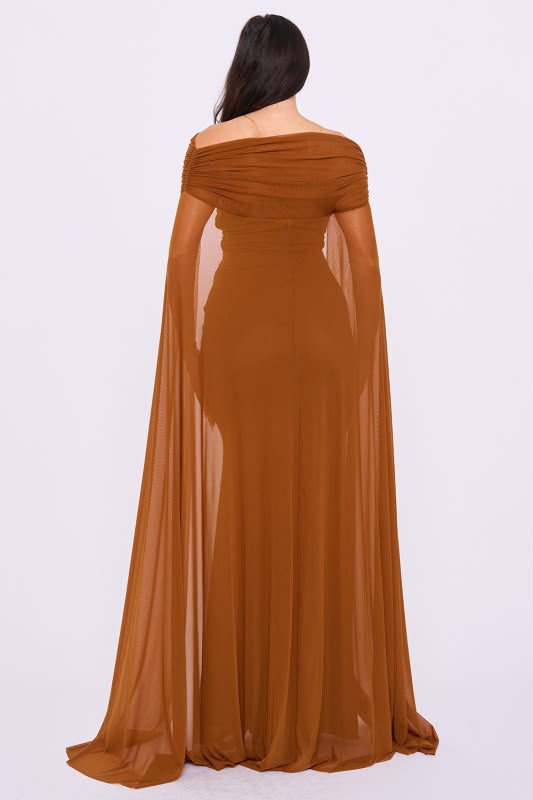 Mocha Royale Maxi Dress