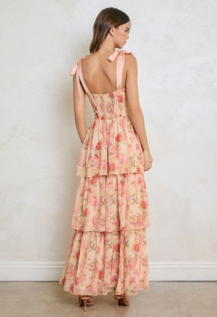 Blush Rosalie Tiered Maxi Dress