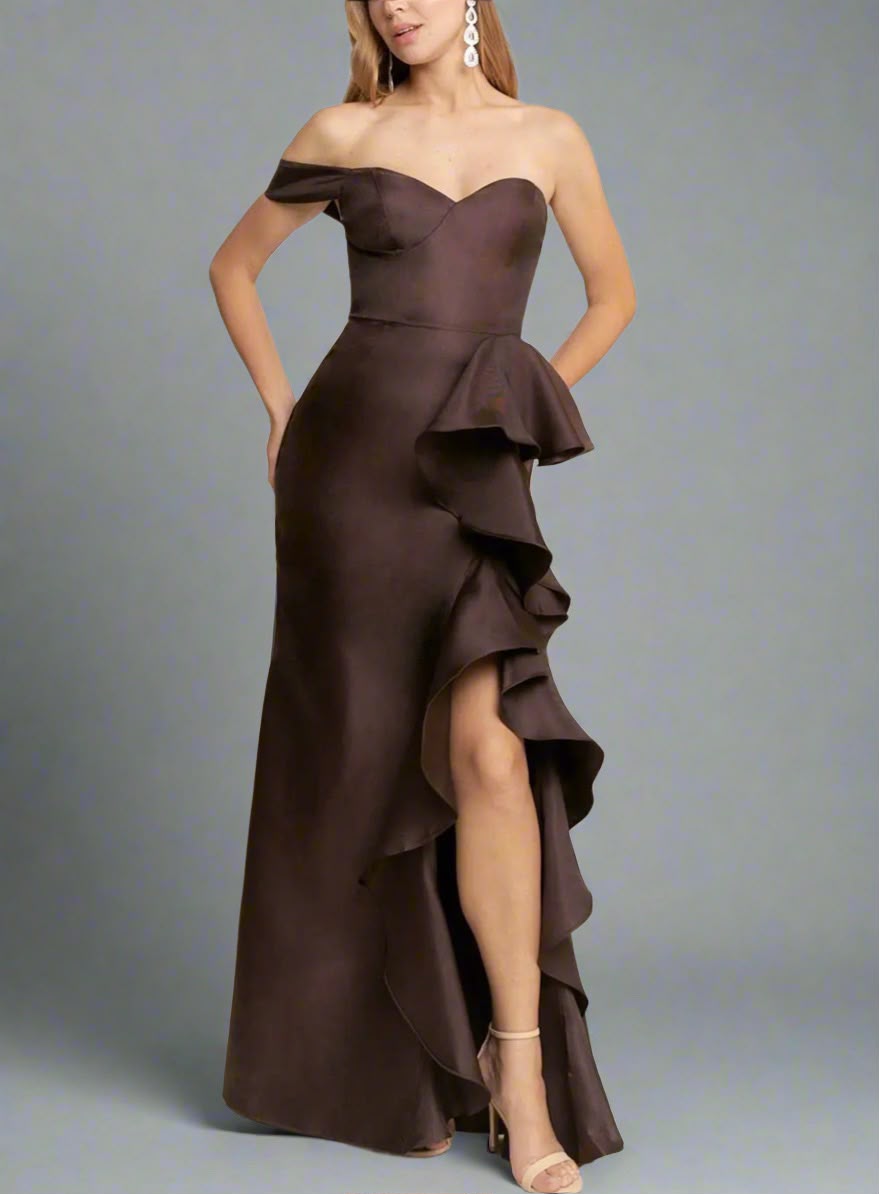 Valentina Chocolate Maxi Dress