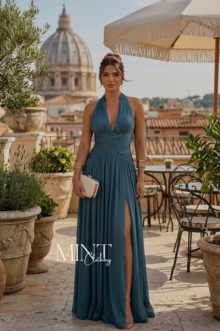Teal Seraphine Maxi Dress