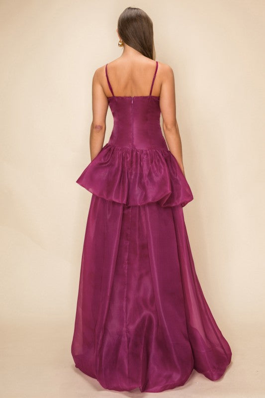 Loreto Plum Maxi Dress