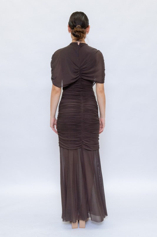 Lucianna Chocolate Maxi Dress