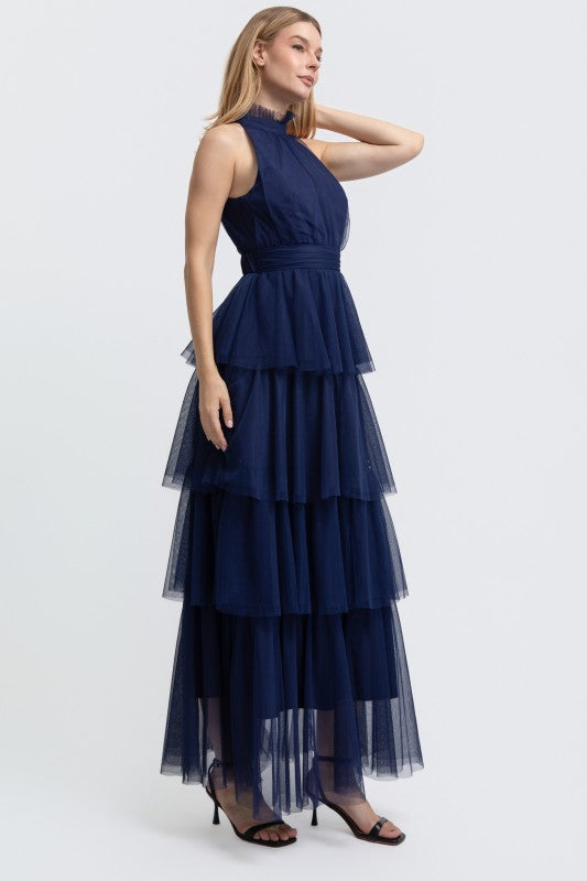 Brietta Navy Maxi Dress