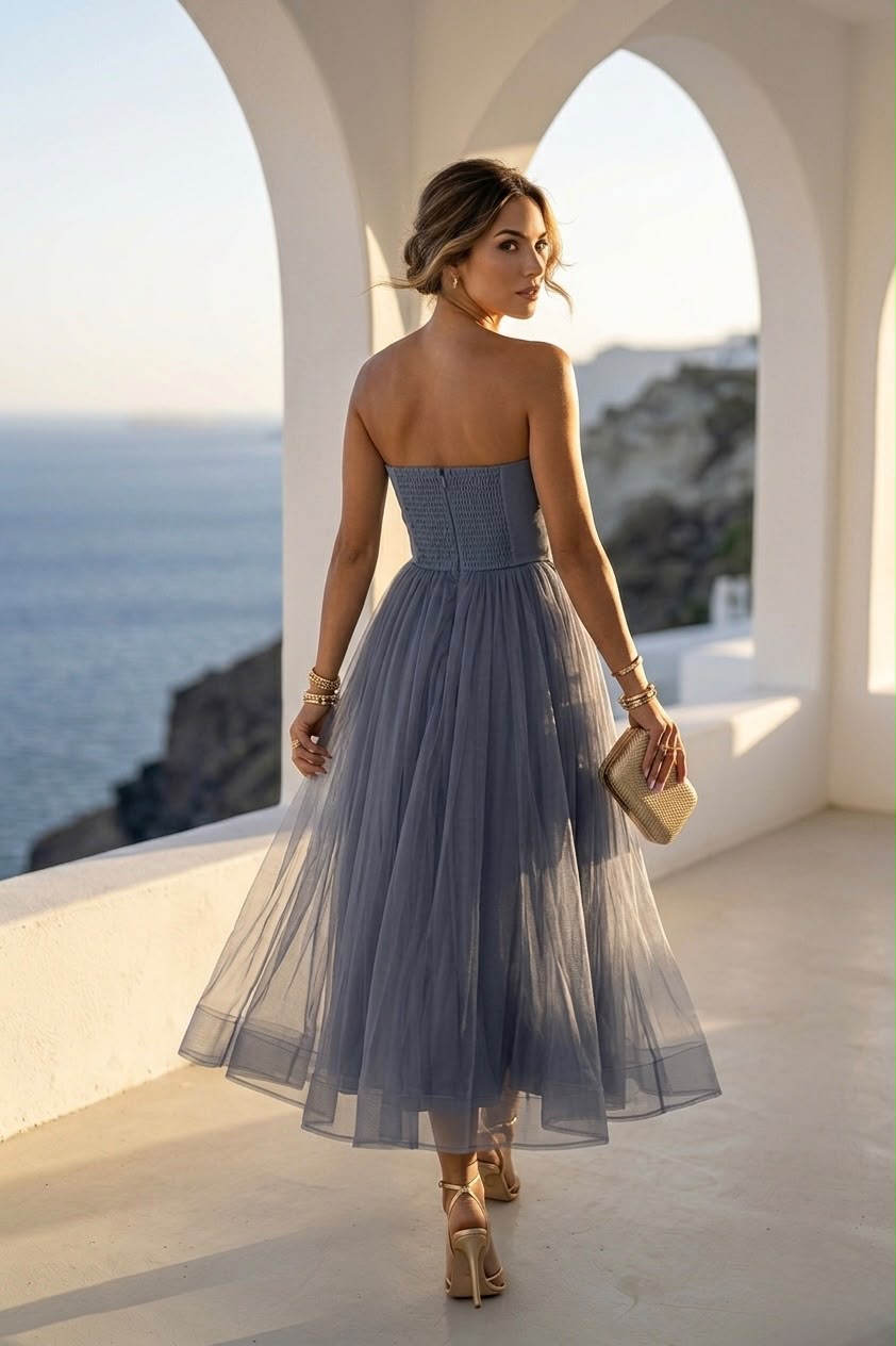 Moonlight Grace Midi Dress