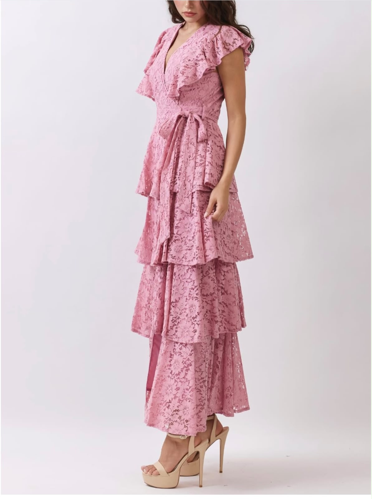 Rose Montmartre Midi Dress