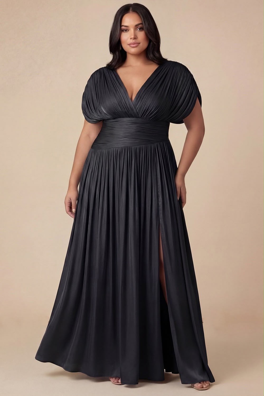Black Reverie Maxi Dress Plus Size