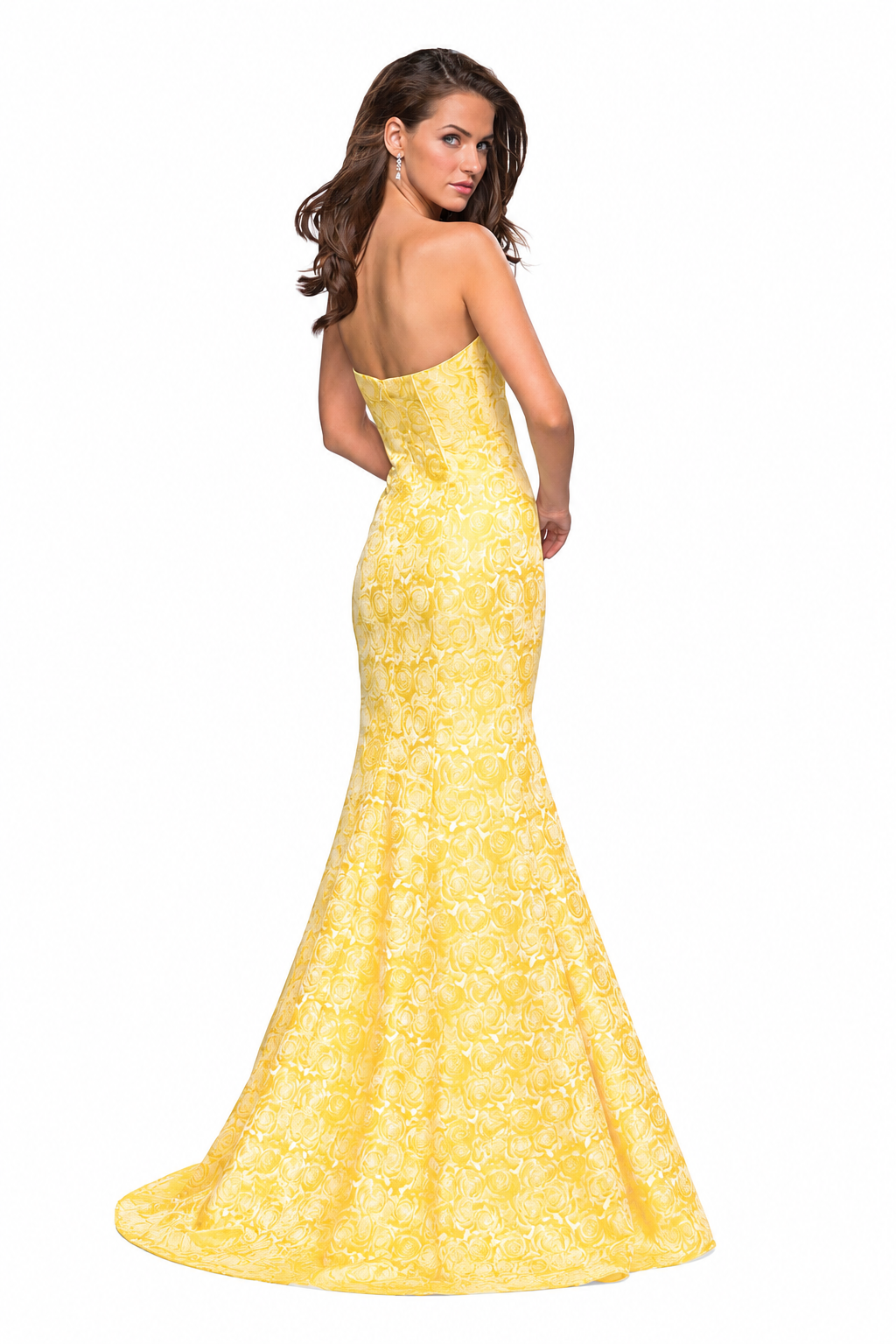 Alessandra Butter Yellow Mermaid Dress