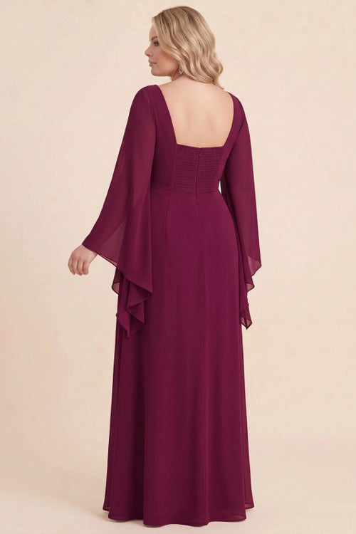 Annia Plus Gown – Wine