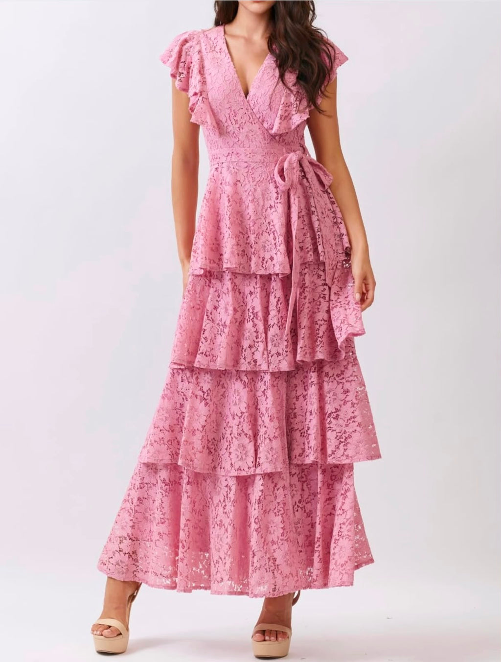 Rose Montmartre Midi Dress