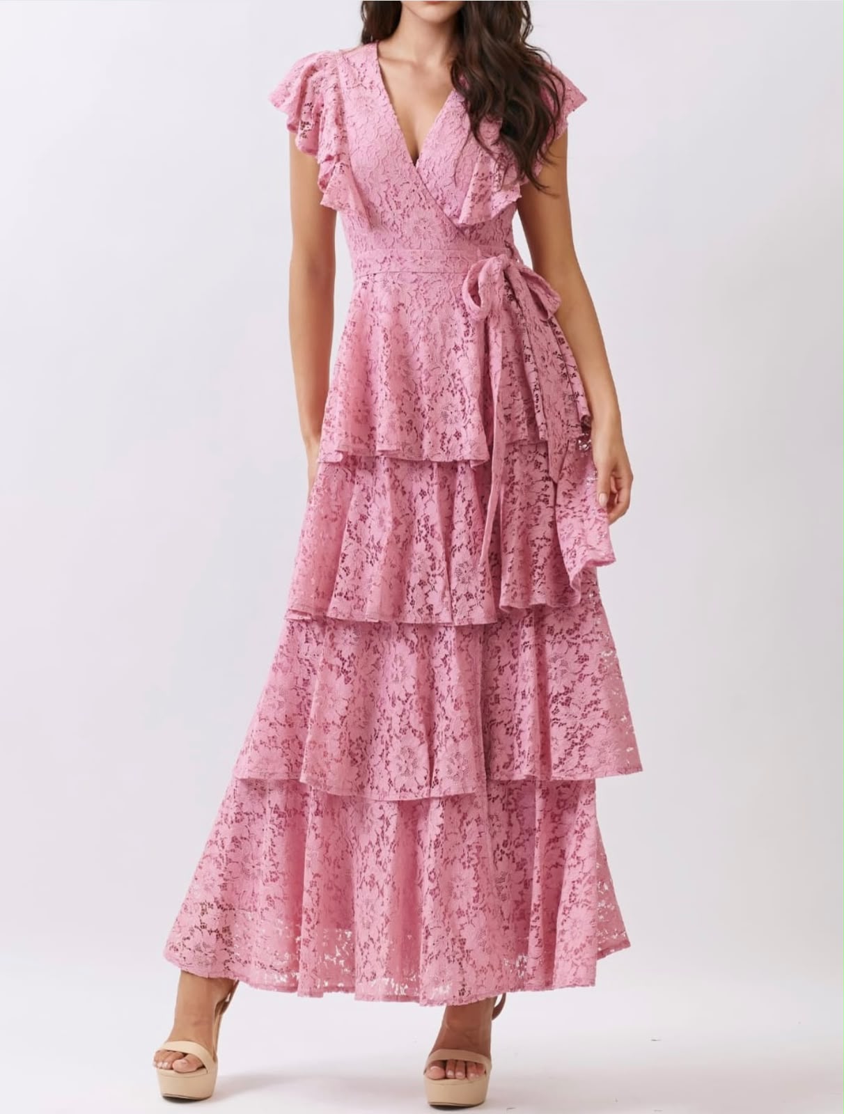 Rose Montmartre Midi Dress