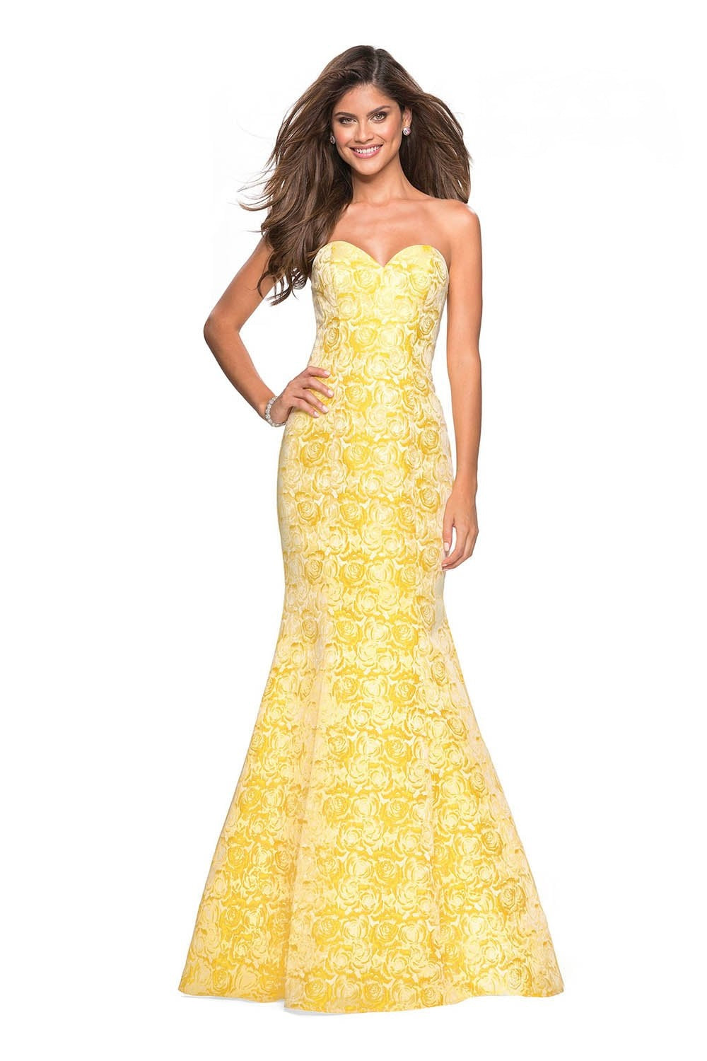 Alessandra Butter Yellow Mermaid Dress